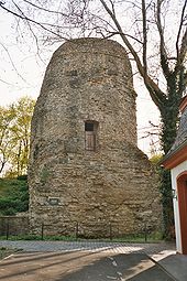 The Drusus monument or Drususstein (surrounded by the 17th-century citadel) raised by the troops of Nero Claudius Drusus to commemorate him