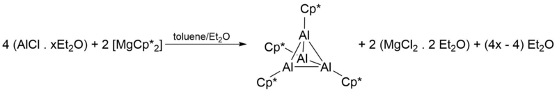 File:(Pentamethylcyclopentadienyl)aluminium(I) (Pentamethylcyclopentadienyl)aluminium(I) original synthesis.png