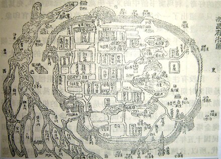 Historical map of Nanchang