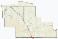 Location within County of Warner