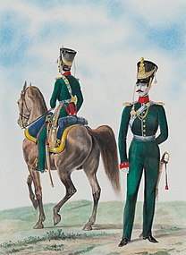 Обер-офіцери Тверського і Фінляндського драгунських полків, 1826-1827 рр.