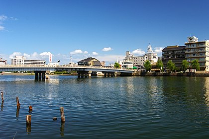 Ohashi river in Matsue city