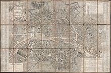 1797 (Chez Jean, Plan de la ville et faubourg de Paris divisé en 12 municipalités)