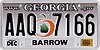 2005 Georgia license plate AAQ 7166.jpg