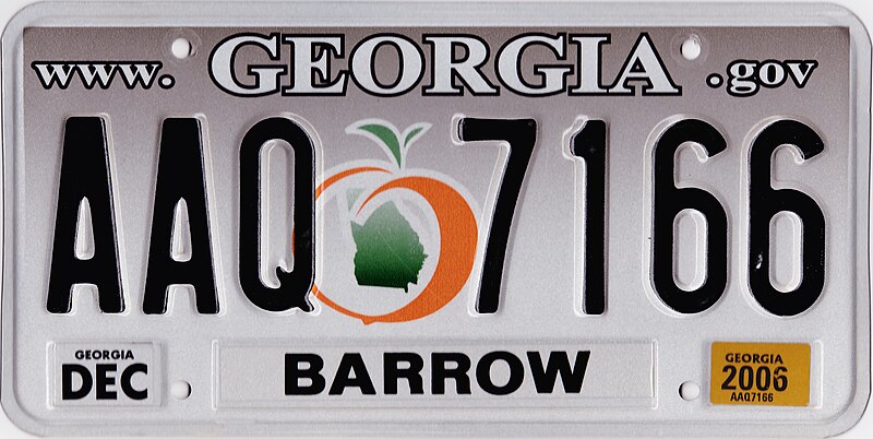 File:2006 Georgia license plate - AAQ 7166.jpg