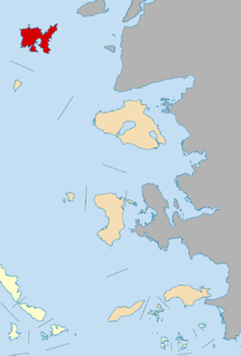 Le dème, de Lemnos depuis la réforme Kallikratis (2010).