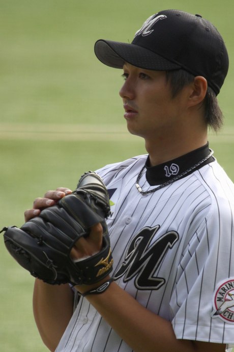 ロッテ唐川選手缶バッジ - スポーツ選手