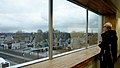 view through window on 3rd floor to the east; on the right the Koppelpoort