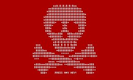 Ecran de pornire al unui sistem infectat cu Petya