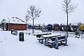 Autobahnparkplatz Hansens Holz Süd im Schnee