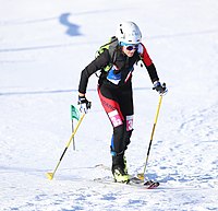 Margot Ravinel beim Mixed-Staffel-Wettbewerb