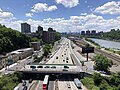 File:2024-05-30 12 45 10 View south along Interstate 87 (Major Deegan Expressway) from the High Bridge in the Bronx, New York City, New York.jpg