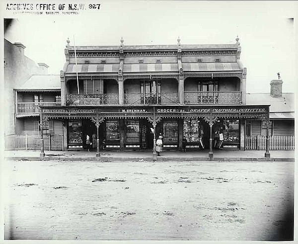 Elizabeth Street in 1890