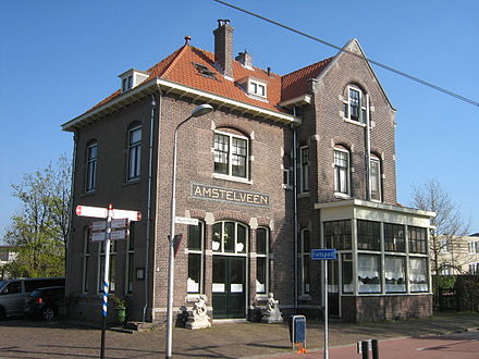 Former Amstelveen railway station near the old town centre