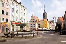 Rathausplatz in der Stadtmitte