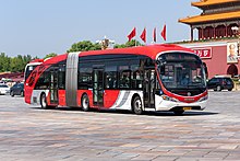 Beijing Bus No. 1 on Chang'an Boulevard at Tiananmen Square. 4730682 at Tian'anmen (20200825112812).jpg