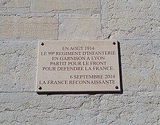 Plaque du 99e RI