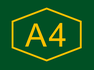 A4 Motorway shield}}