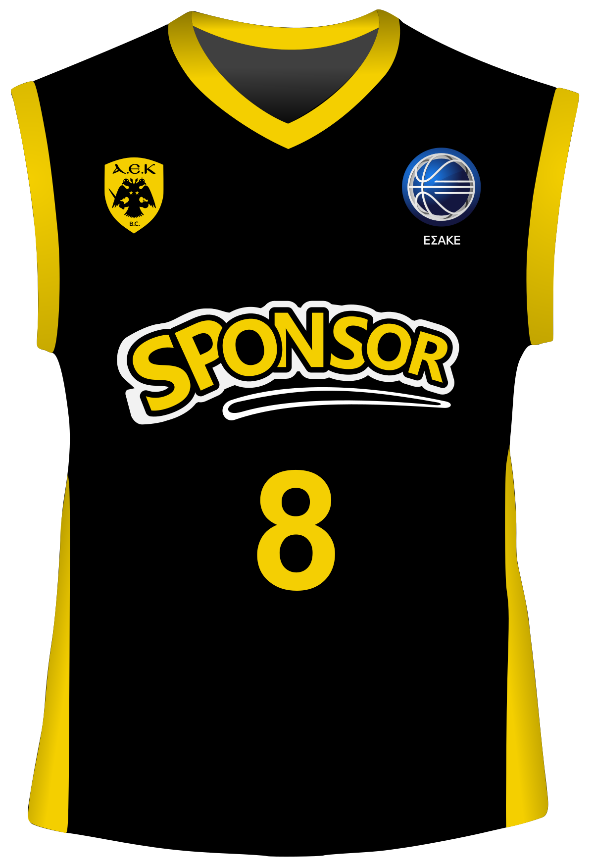 Download Datei:AEK Basketball Club Away jersey (Front view).svg ...