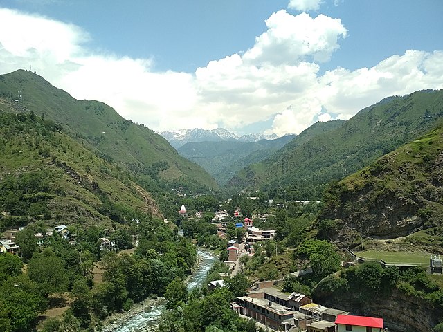 View of Mandi Town in Poonch