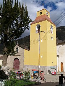 The cathedral. Abancay Cathedral's BellsTower.jpg