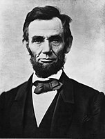 1864 National Union Party presidential nominee, Abraham Lincoln
