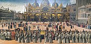 Шествие на площади Сан-Марко. 1496. Холст, темпера, масло. Галерея Академии, Венеция