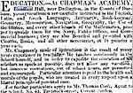 Advertisement for Chapman's Academy at Headlam Hall in 1809 Ad for School at Headlam Hall 1809.jpg
