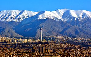 Aerial View of Tehran and Tochal.JPG