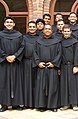 Monges agostinianos do mosteiro de Marcilla, em Navarra, na Espanha