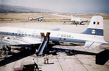 Douglas DC-6 der Aigle Azur, Beirut 1954