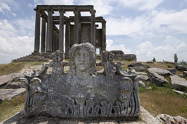Zeus Temple in ancient city of Aizanoi belongs to Phrygia. It is a UNESCO World Heritage Site