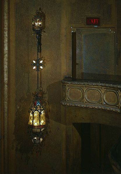 File:Alabama Theatre Auditorium Hanging Wall Lamp.jpg