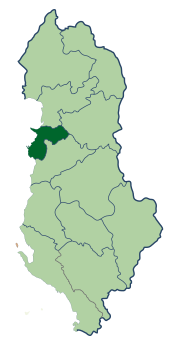 Albania location Durrës green.svg