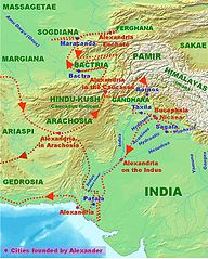 Image 16Alexander Empire in South Asia (from History of Afghanistan)