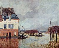 Alfred Sisley: Översvämning i Port-Marly (1876).