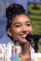 Stenberg's performance was praised by critics, and she received several accolades for the role. Amandla Stenberg by Gage Skidmore.jpg