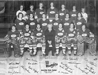 Amarillo Wranglers Hockey Team 1975 Amarillo Wranglers 1975.jpg