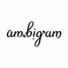 Ambigram of the word ambigram - rotation animation.gif