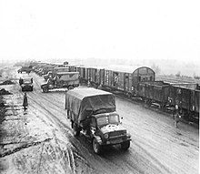 Ammunition train being unloaded at No. 8 Army Roadhead Ammunition train being unloaded at Second Army Roadhead.jpg