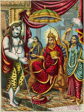 <i>Annada Mangal</i> Bengali poem (1752-53) eulogizing Hindu goddess Annapurna