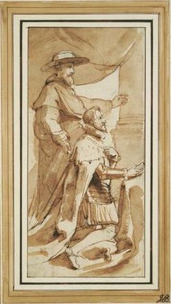 Archduke Albert with His Patron Saint, Albert of Louvain by P.P. Rubens (1640).jpg