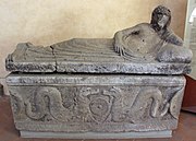 Sarcophagus in the Villa Corsini, Florence. 300-275 BC