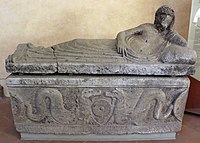 Sarcophagus in the Villa Corsini, Florence. 300-275 BC