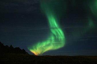 Aurora Borealis (norrskenet) kan ses överallt i Vesterålen. Andøy, oktober 2007.