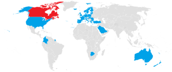 Countries on the Canadian Automatic Firearms Country Control List Automatic Firearms Country Control List (AFCCL).png