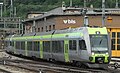 BLS Nina RABe 535 102 + 110 op 21 juni 2009 te Brig.