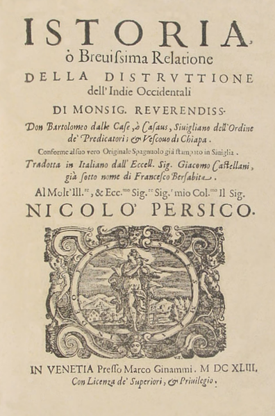 File:Bartolomé de las Casas (1643) Istoria, ò, Breuissima Relatione della distruttione dell'Indie Occidentali.png