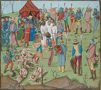 Exécution de prisonniers chrétiens après la bataille de Nicópolis (1396).