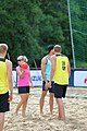 Deutsch: Beachhandball Europameisterschaften 2019 (Beach handball Euro); Tag 1: 2. Juli 2019 – Männer, Vorrunde Gruppe A, Deutschland-Norwegen 2:0 (22:14, 22:20) English: Beach handball Euro; Day 1: 2 July 2019 – Men Preliminary Round Group A – Germany-Norway 2:0 (22:14, 22:20)